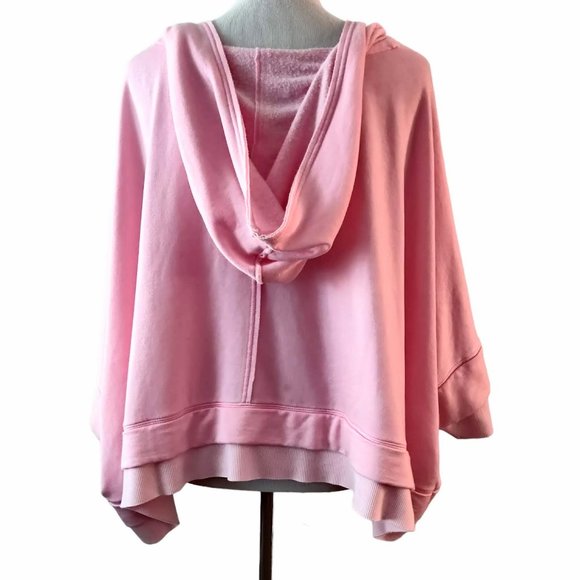 Free People FP Movement Womens Pink Bonfire Soft Oversized Hoodie Sweatshirt S - Picture 3 of 10